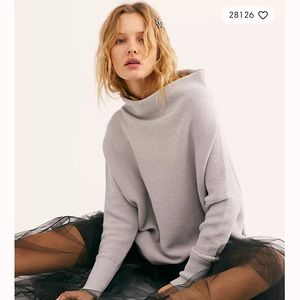 Free people ottoman slouchy tunic size S grey ice